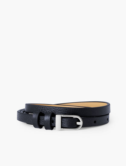 SLIM LEATHER BELT | Talbots
