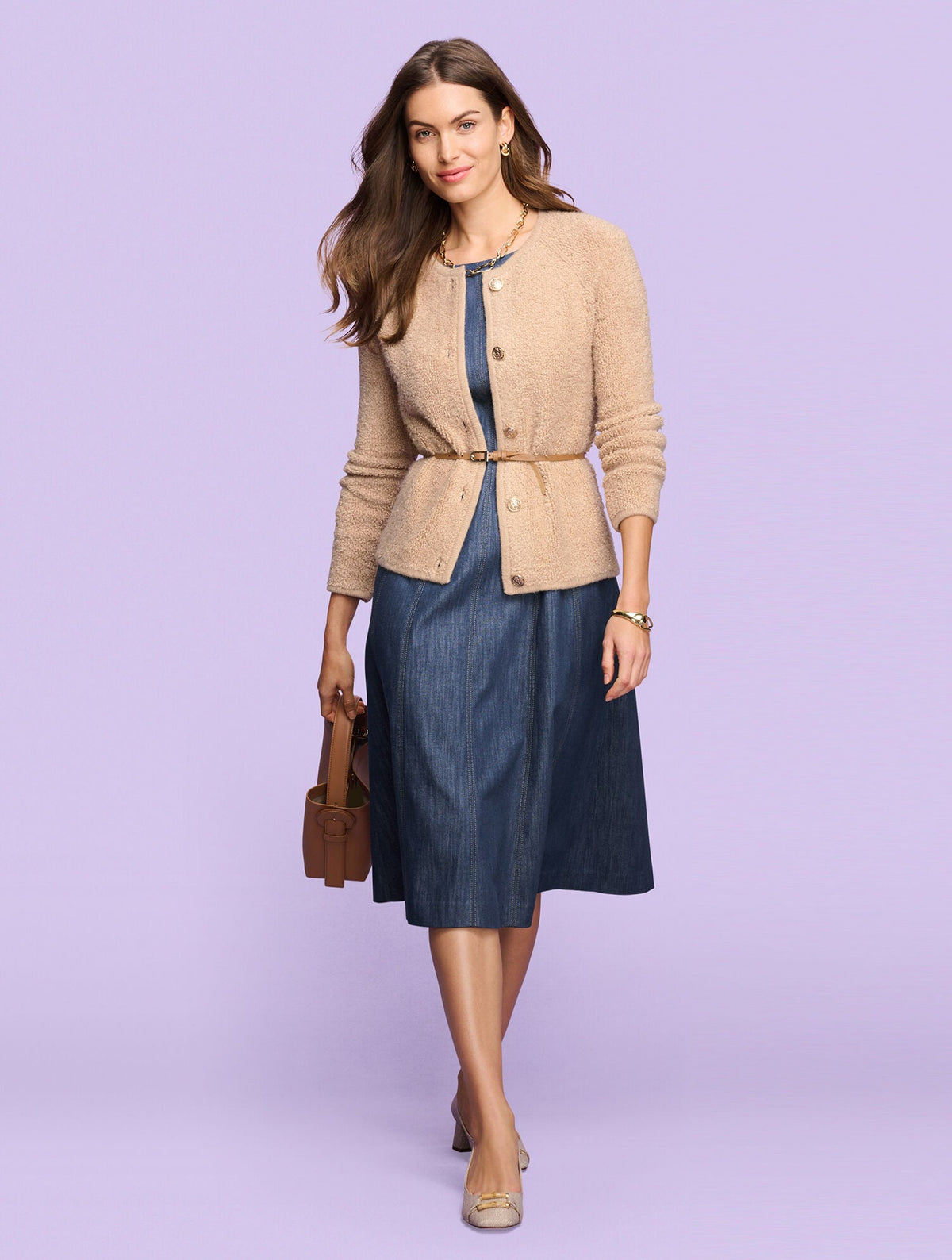 SLIM LEATHER BELT | Talbots