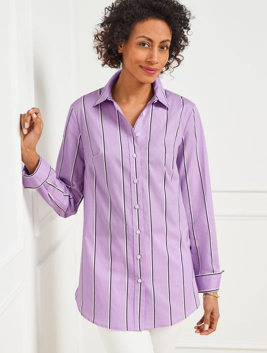BOYFRIEND SHIRT - WEEKEND STRIPE | Talbots