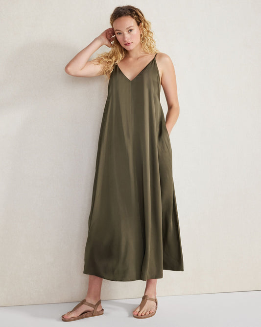 SILKY MAXI DRESS | Talbots
