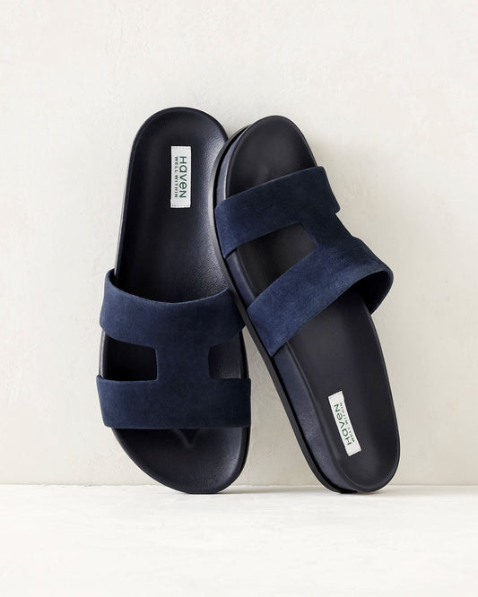 SUEDE CUTOUT SLIDES | Talbots