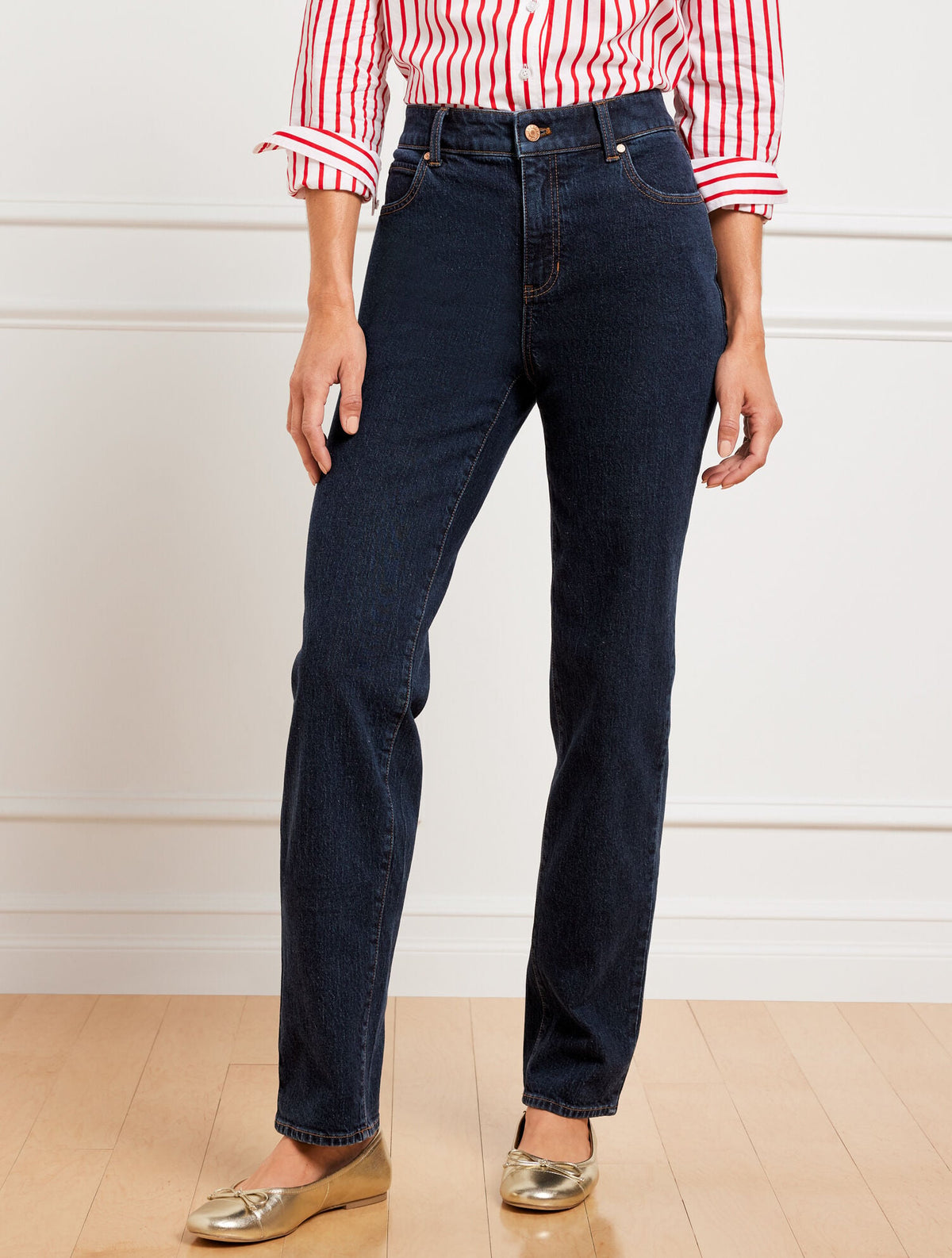 HIGH WAIST RELAXED JEANS - MICHELE WASH | Talbots