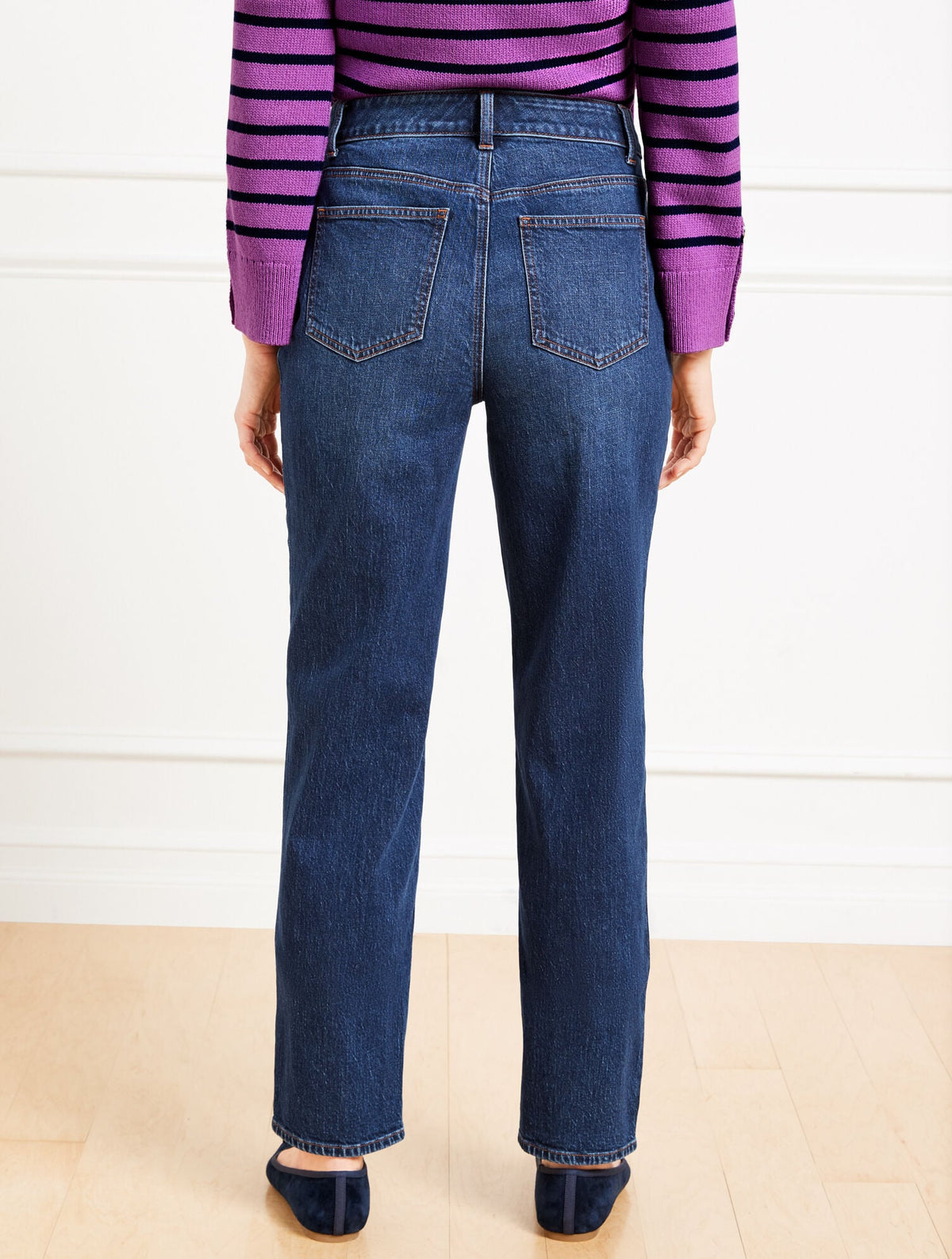 HIGH WAIST RELAXED LEG JEANS - STILLWELL WASH | Talbots