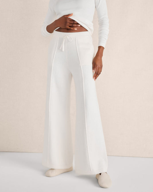 ORGANIC COTTON PINTUCK WIDE LEG PANTS | Talbots