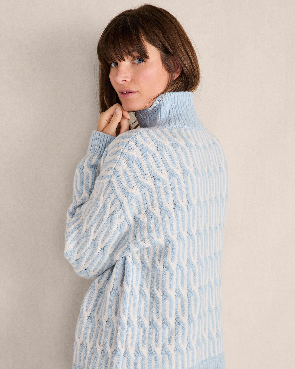 ORGANIC COTTON JACQUARD SWEATER | Talbots