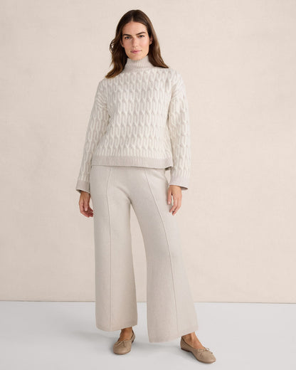 ORGANIC COTTON JACQUARD SWEATER | Talbots
