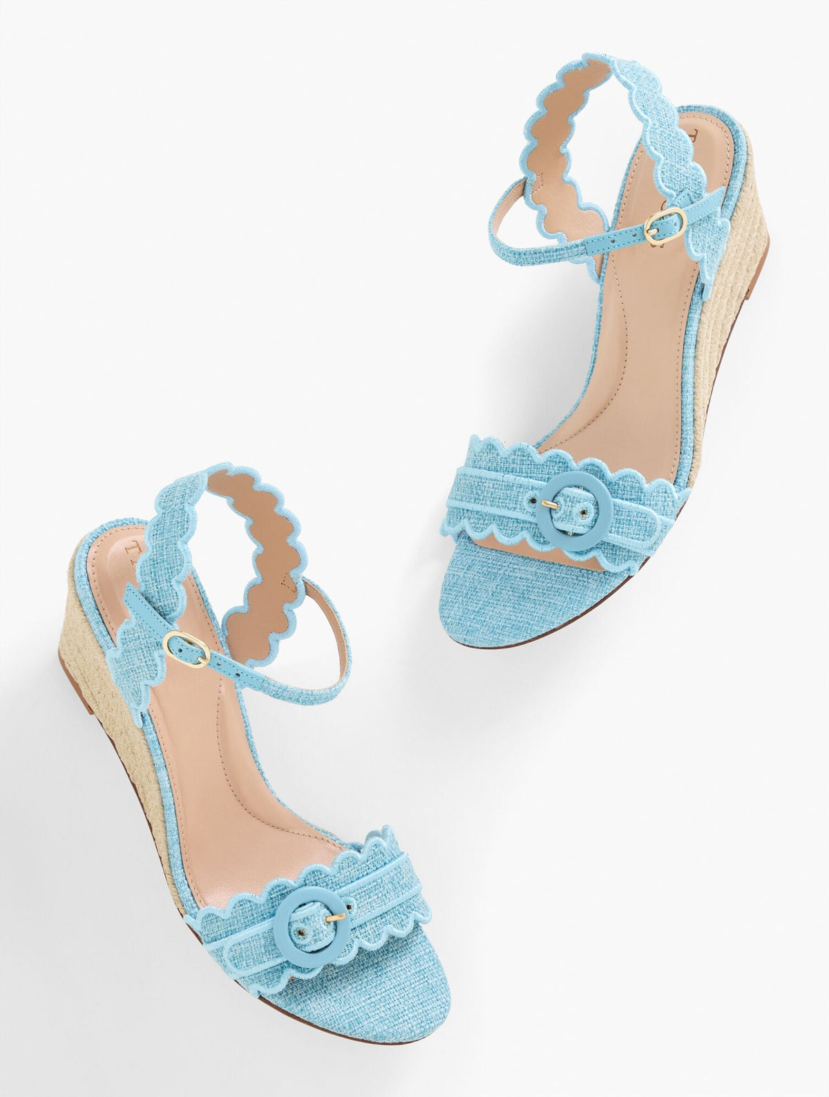 ROYCE SCALLOPED WEDGE SANDALS | Talbots