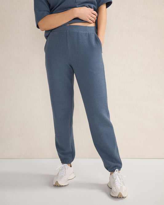 COTTON BLEND TEXTURED JOGGERS | Talbots