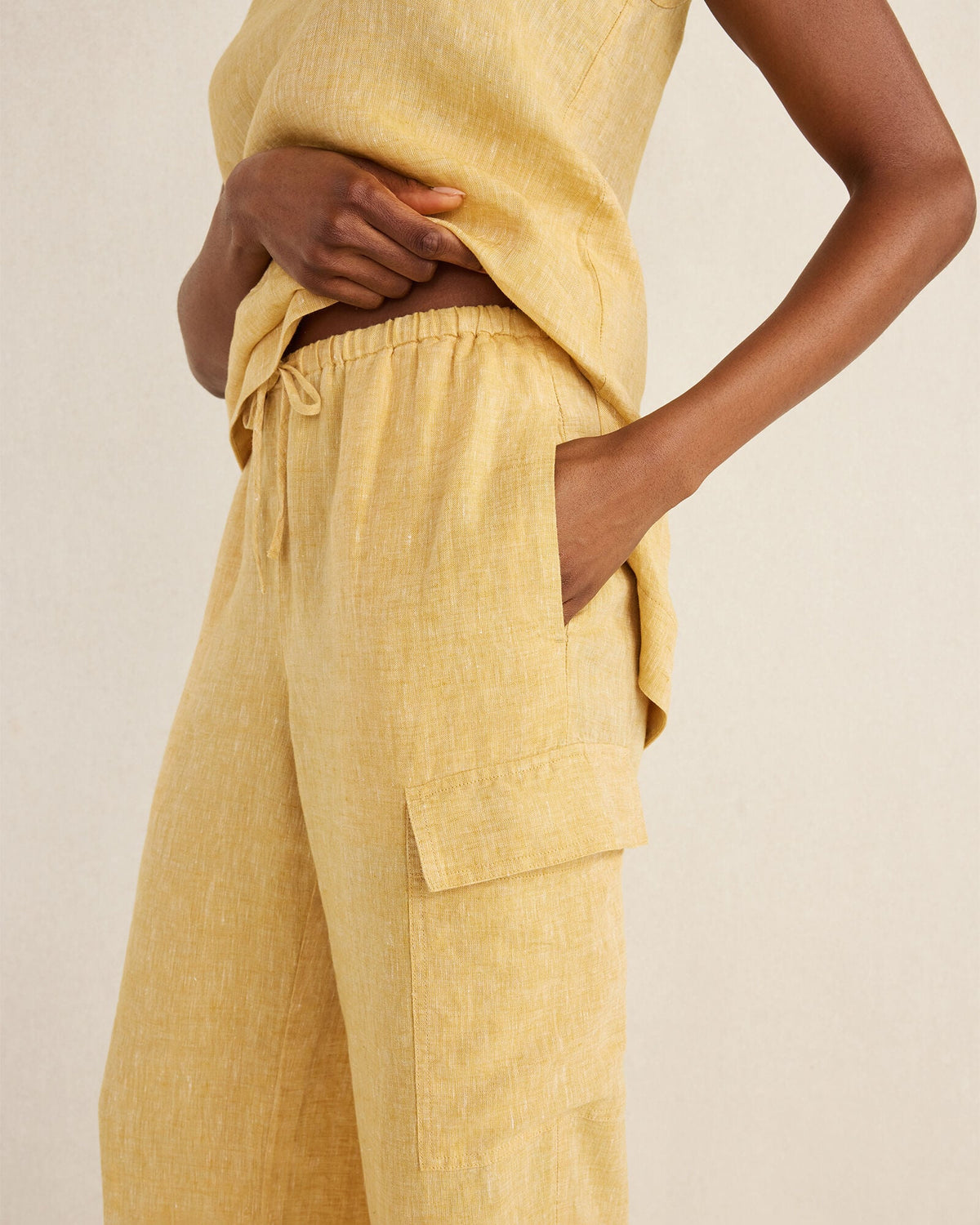 LINEN CARGO PANTS | Talbots