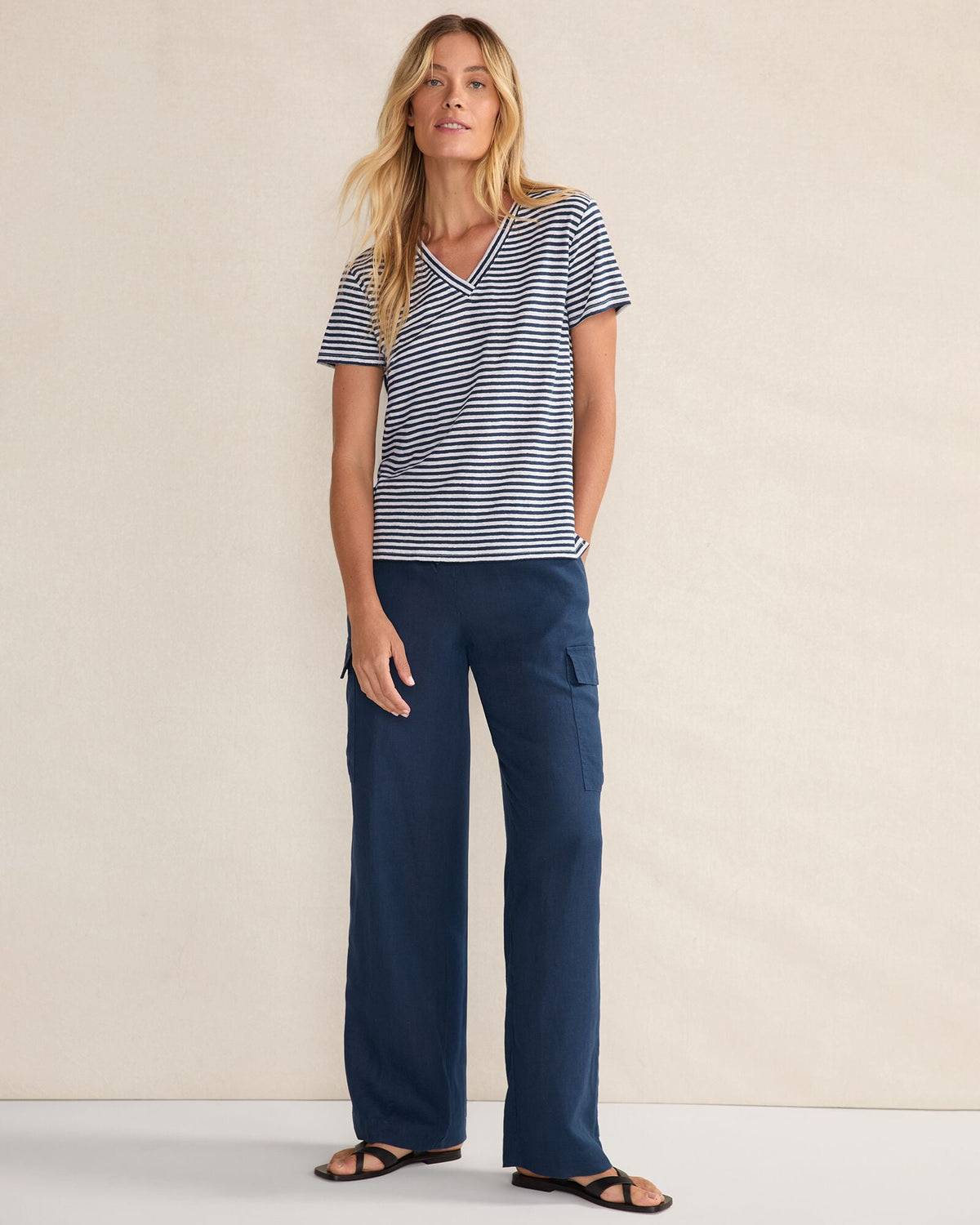 LINEN CARGO PANTS | Talbots