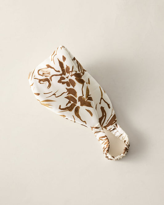 WASHABLE SILK TROPICAL BLOOMS PUFFER EYE MASK | Talbots