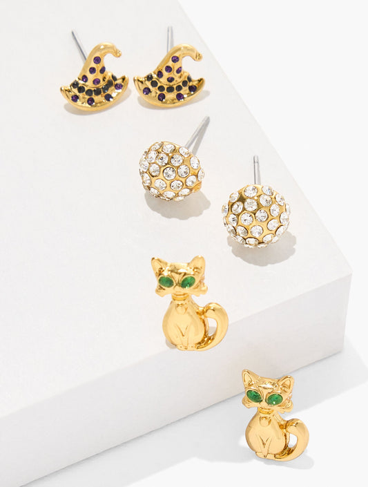 HALLOWEEN CHARM STUD EARRING SET | Talbots