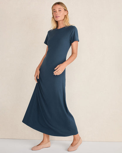 RIBBED T-SHIRT MAXI DRESS | Talbots
