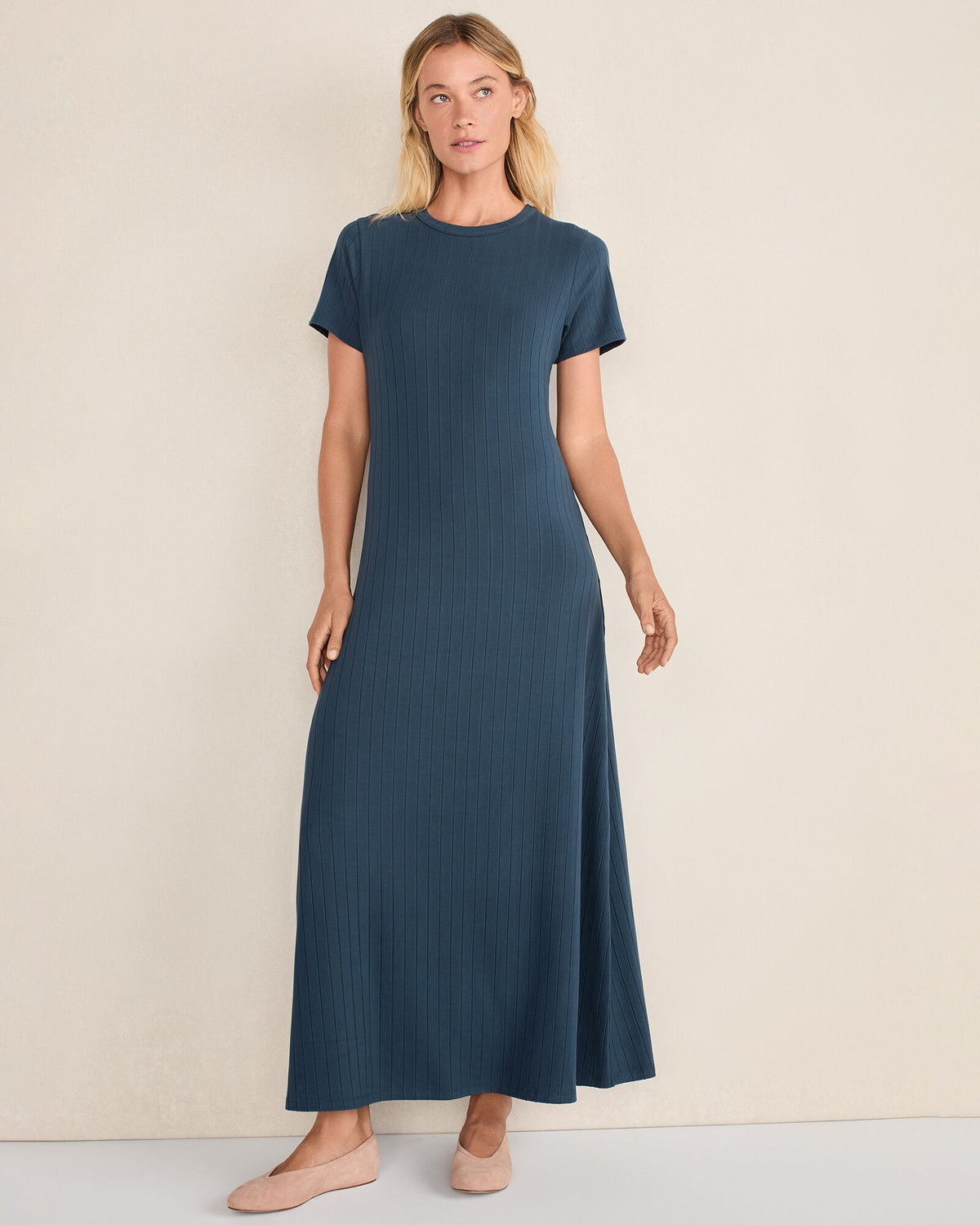 RIBBED T-SHIRT MAXI DRESS | Talbots