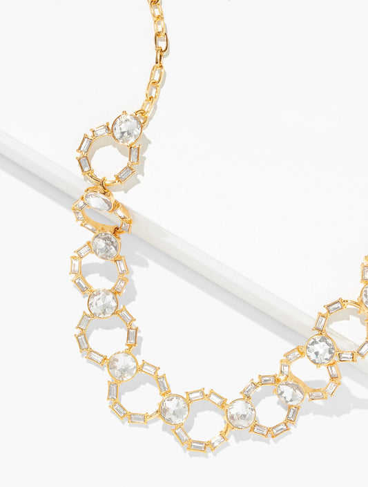 INTERLOCKING BAGUETTE NECKLACE | Talbots