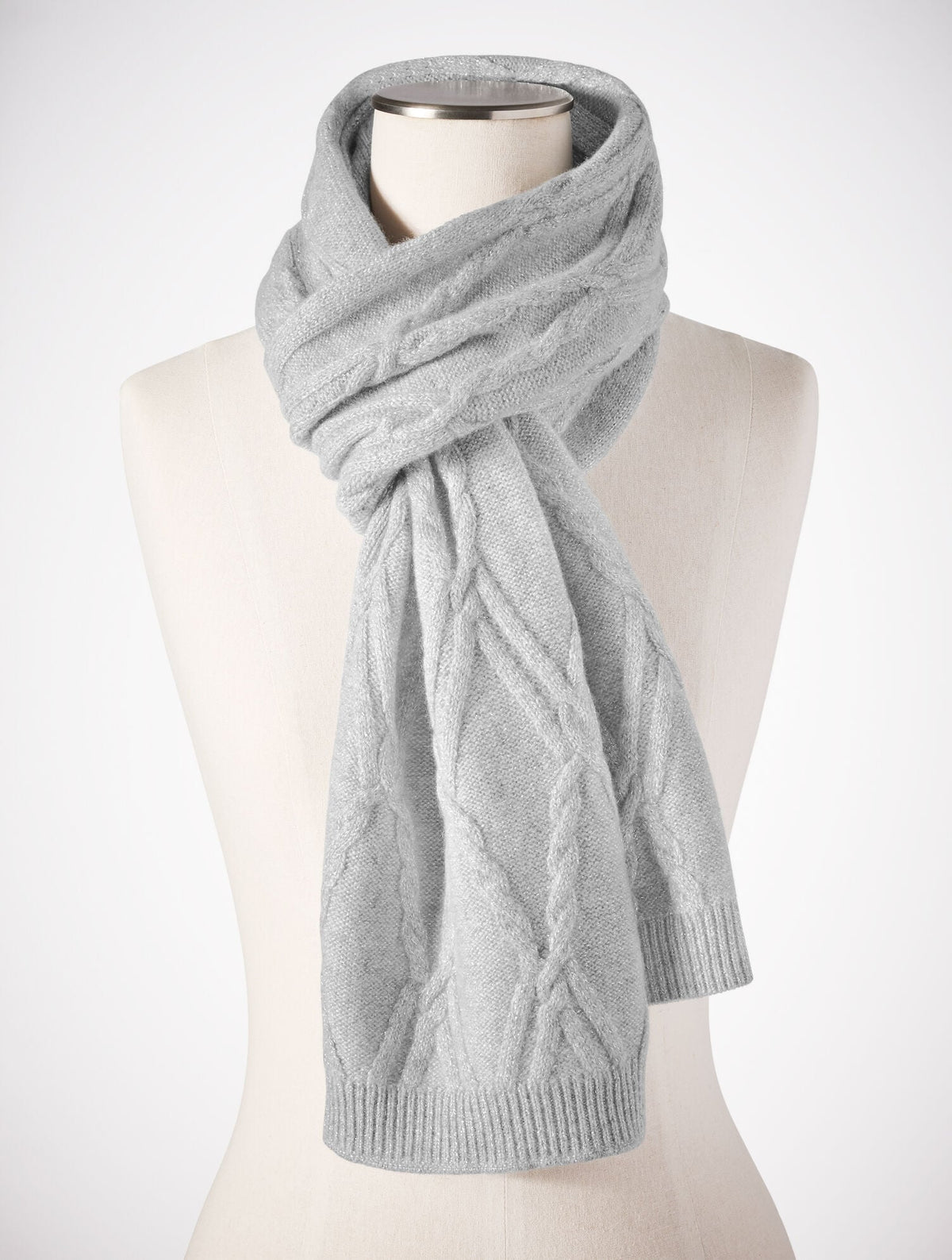 METALLIC CASHMERE SCARF | Talbots