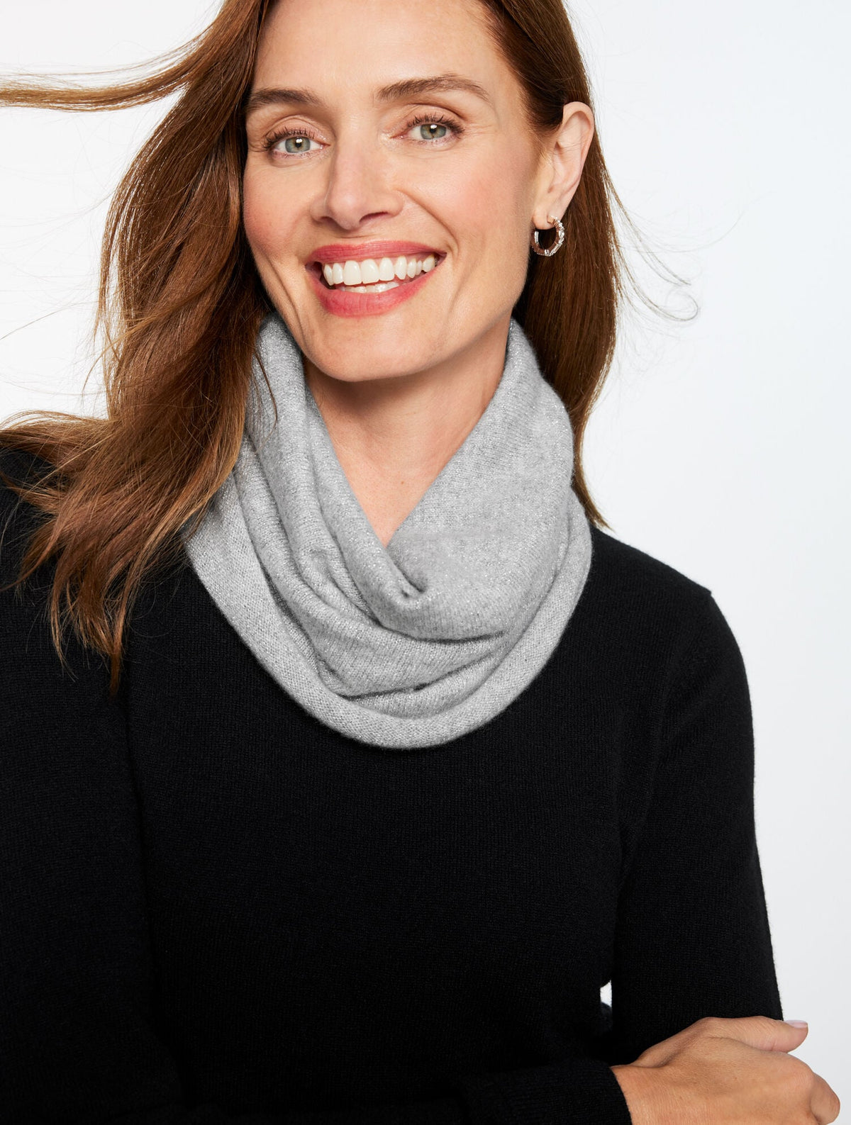 METALLIC CASHMERE SNOOD | Talbots