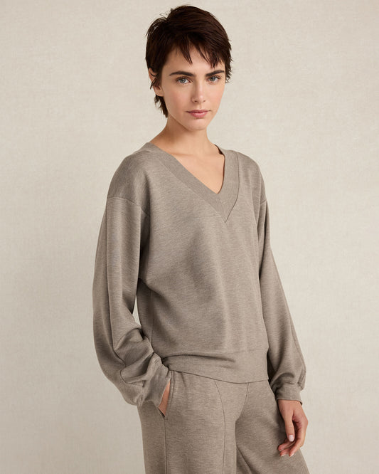 SOFT KNIT V-NECK TOP | Talbots